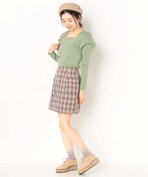 archives（アルシーヴ）の「パワショルラメニットプルオーバー（ニット/セーター・レディース・アイボリー/ブラック/グリーン/ブルー・MEDIUM）」の14枚目の写真