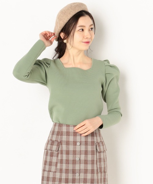 archives（アルシーヴ）の「パワショルラメニットプルオーバー（ニット/セーター・レディース・アイボリー/ブラック/グリーン/ブルー・MEDIUM）」の15枚目の写真