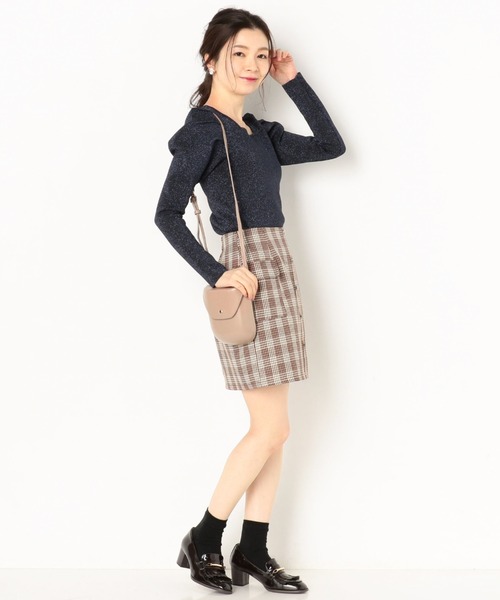 archives（アルシーヴ）の「パワショルラメニットプルオーバー（ニット/セーター・レディース・アイボリー/ブラック/グリーン/ブルー・MEDIUM）」の11枚目の写真