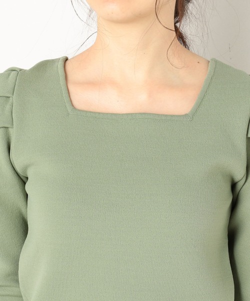 archives（アルシーヴ）の「パワショルラメニットプルオーバー（ニット/セーター・レディース・アイボリー/ブラック/グリーン/ブルー・MEDIUM）」の21枚目の写真