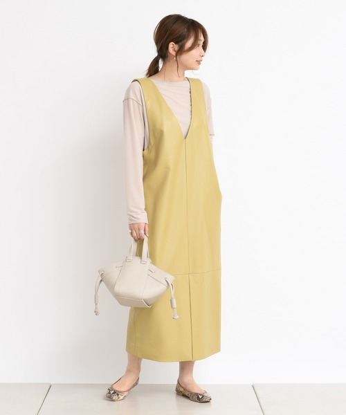 DouDou（ドゥドゥ）の「シアーメローボートプルオーバー（Tシャツ/カットソー・レディース・ライトグレー/ピンク/ライトベージュ・FREE）」の8枚目の写真