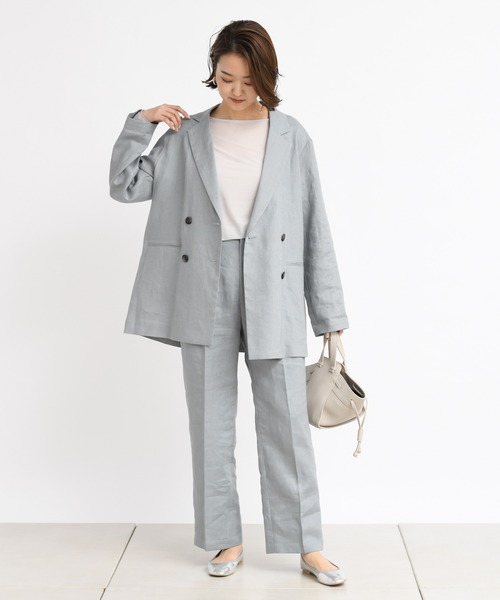 DouDou（ドゥドゥ）の「シアーメローボートプルオーバー（Tシャツ/カットソー・レディース・ライトグレー/ピンク/ライトベージュ・FREE）」の11枚目の写真