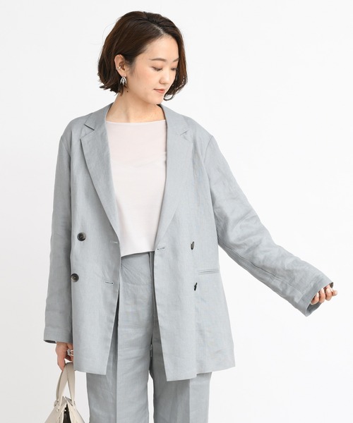 DouDou（ドゥドゥ）の「シアーメローボートプルオーバー（Tシャツ/カットソー・レディース・ライトグレー/ピンク/ライトベージュ・FREE）」の12枚目の写真