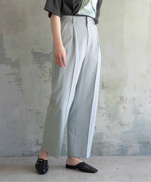 LOWRYS FARM(ローリーズファーム)の「リネンライクスラックスパンツ 860282(その他パンツ・レディース・ブラウン/グレー/グリーン系その他/ピンク/レッド/イエロー/ブルー・LARGE/MEDIUM)」の4枚目の写真