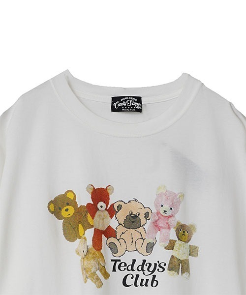Candy Stripper（キャンディストリッパー）の「TEDDY CLUB BIG BIG Tシャツ（Tシャツ/カットソー・レディース・ブラック/パープル/オフホワイト/ピンク・2）」の9枚目の写真