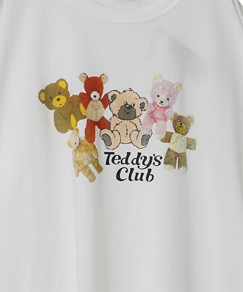 Candy Stripper（キャンディストリッパー）の「TEDDY CLUB BIG BIG Tシャツ（Tシャツ/カットソー・レディース・ブラック/パープル/オフホワイト/ピンク・2）」の10枚目の写真