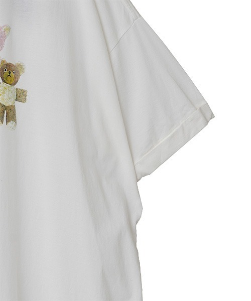 Candy Stripper（キャンディストリッパー）の「TEDDY CLUB BIG BIG Tシャツ（Tシャツ/カットソー・レディース・ブラック/パープル/オフホワイト/ピンク・2）」の11枚目の写真