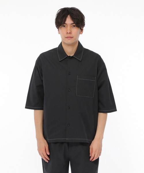 LAKOLE（ラコレ）の「ドビークロップドシャツ / LAKOLE（シャツ/ブラウス・メンズ・ブラック/ベージュ/オリーブ・MEDIUM/LARGE）」の15枚目の写真