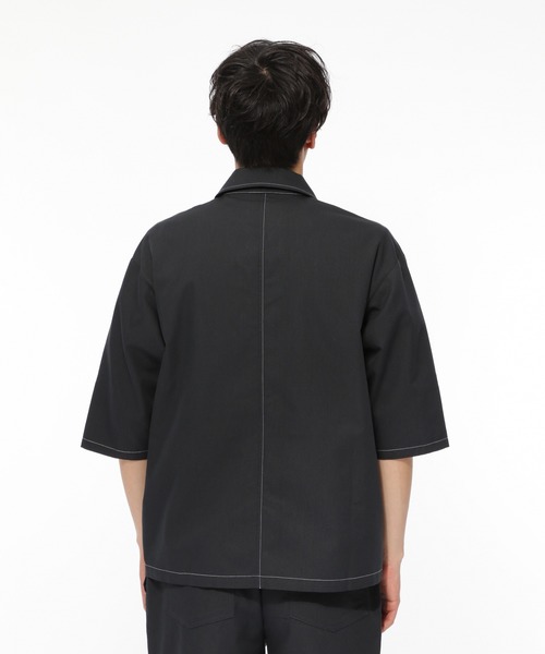 LAKOLE（ラコレ）の「ドビークロップドシャツ / LAKOLE（シャツ/ブラウス・メンズ・ブラック/ベージュ/オリーブ・MEDIUM/LARGE）」の17枚目の写真