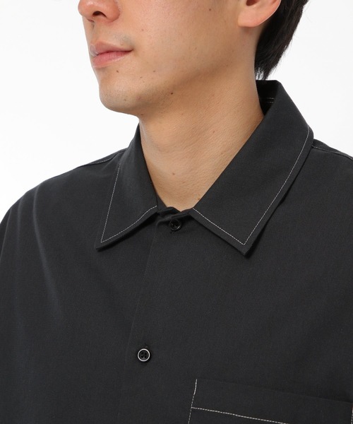 LAKOLE（ラコレ）の「ドビークロップドシャツ / LAKOLE（シャツ/ブラウス・メンズ・ブラック/ベージュ/オリーブ・MEDIUM/LARGE）」の18枚目の写真