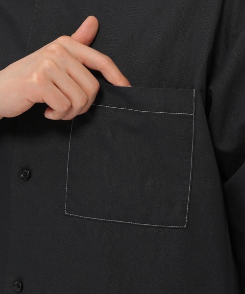 LAKOLE（ラコレ）の「ドビークロップドシャツ / LAKOLE（シャツ/ブラウス・メンズ・ブラック/ベージュ/オリーブ・MEDIUM/LARGE）」の21枚目の写真