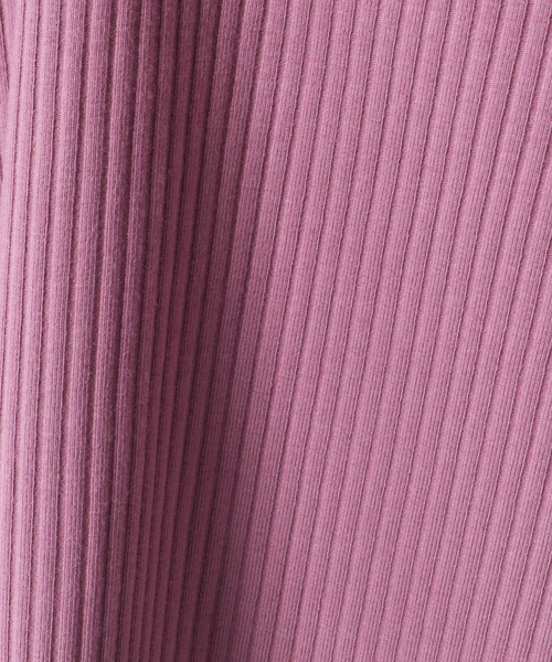 VENCEEXCHANGE（ヴァンスエクスチェンジ）の「リブドッキングアシメネックプルオーバー（Tシャツ/カットソー・レディース・パープル/オフホワイト/グリーン/ブラック・M）」の8枚目の写真