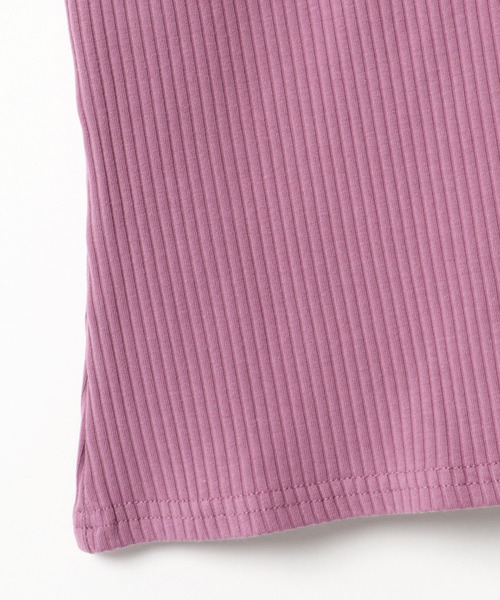 VENCEEXCHANGE（ヴァンスエクスチェンジ）の「リブドッキングアシメネックプルオーバー（Tシャツ/カットソー・レディース・パープル/オフホワイト/グリーン/ブラック・M）」の7枚目の写真