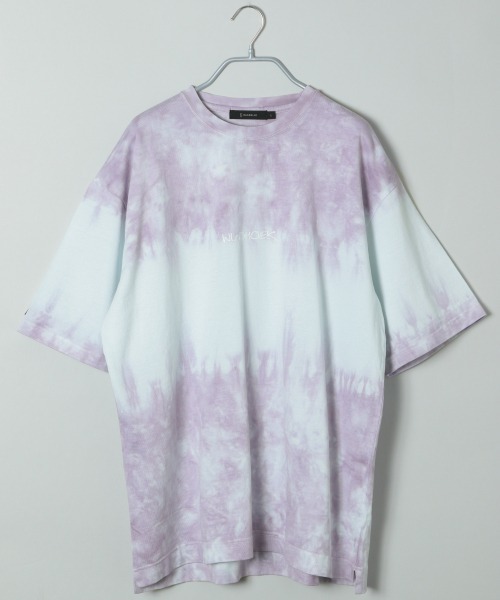 RAGEBLUE(レイジブルー)の「レーヨン混タイダイTシャツ/878630(Tシャツ/カットソー・メンズ・ネイビー/ライトブルー/パープル・MEDIUM/LARGE)」の16枚目の写真