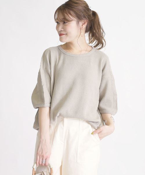 週末限定値下新品未使用Bristol ワッフル長袖カットソー ジャストフィットTCワッフルヘンリーネック長袖カットソー | 【公式