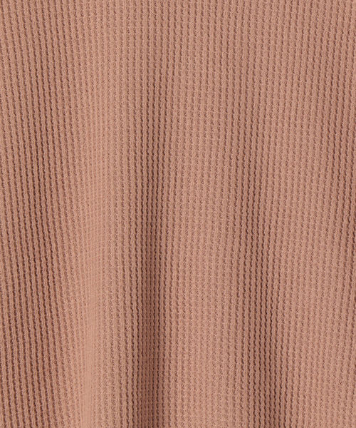 SHIPS Days(シップスデイズ)の「SHIPS Days:ワッフルプルオーバー(Tシャツ/カットソー・レディース・ブラック/ベージュ/ピンク・ONE SIZE)」の5枚目の写真