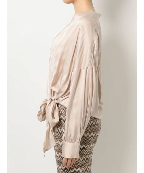 GYDA（ジェイダ）の「ルーズカシュクールシャツ（シャツ/ブラウス・レディース・ブラック/ベージュ・FREE）」の13枚目の写真