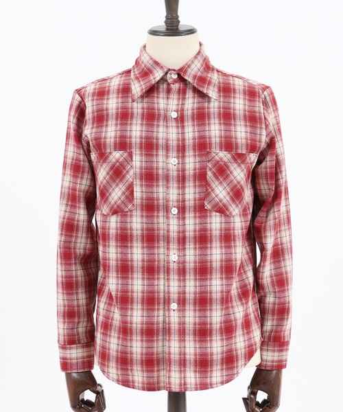 CAMBIO(カンビオ)の「ms4411-ブロックチェックシャツ(シャツ/ブラウス・メンズ・ホワイト/グレー/レッド・M/S/L)」の14枚目の写真