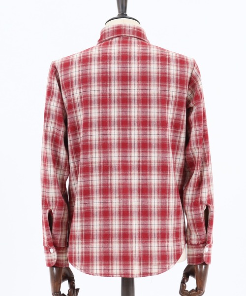 CAMBIO(カンビオ)の「ms4411-ブロックチェックシャツ(シャツ/ブラウス・メンズ・ホワイト/グレー/レッド・M/S/L)」の15枚目の写真
