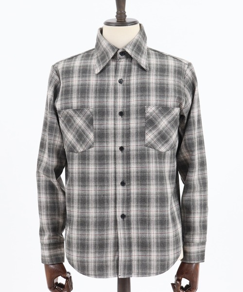CAMBIO(カンビオ)の「ms4411-ブロックチェックシャツ(シャツ/ブラウス・メンズ・ホワイト/グレー/レッド・M/S/L)」の18枚目の写真