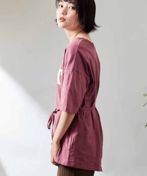 cepo（セポ）の「カレッジアシメＴｅｅ　※２ＷＡＹ（Tシャツ/カットソー・レディース・チャコール/レッド/ブラウン・M）」の22枚目の写真