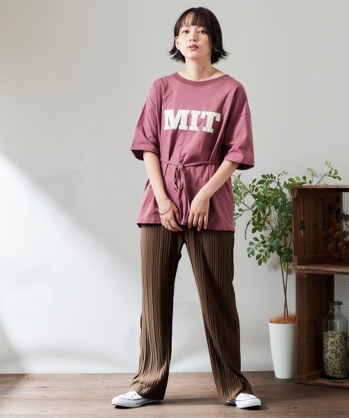 cepo（セポ）の「カレッジアシメＴｅｅ　※２ＷＡＹ（Tシャツ/カットソー・レディース・チャコール/レッド/ブラウン・M）」の20枚目の写真