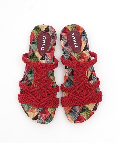 チチカカ（チチカカ）の「ジャカートインソールロープサンダル（サンダル・レディース・ホワイト/ブラック/レッド・MEDIUM/LARGE）」の18枚目の写真