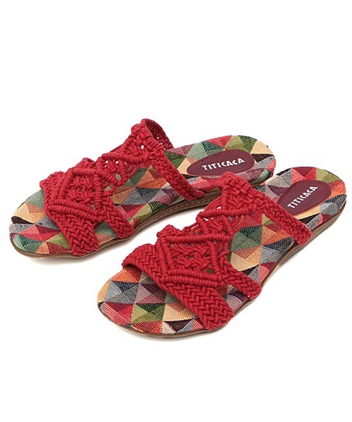 チチカカ（チチカカ）の「ジャカートインソールロープサンダル（サンダル・レディース・ホワイト/ブラック/レッド・MEDIUM/LARGE）」の16枚目の写真