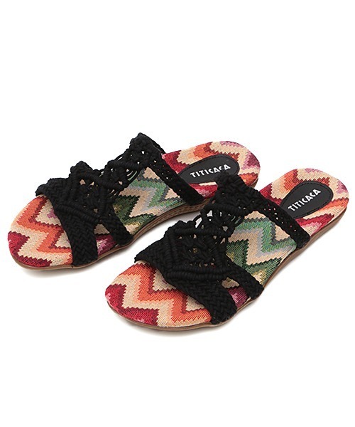 チチカカ（チチカカ）の「ジャカートインソールロープサンダル（サンダル・レディース・ホワイト/ブラック/レッド・MEDIUM/LARGE）」の17枚目の写真