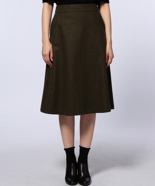 UNITED ARROWS(ユナイテッドアローズ)の「UAW W/N フレアスカート◆(スカート・レディース・ブラック/ライトグレー/オリーブ・38/36)」の14枚目の写真