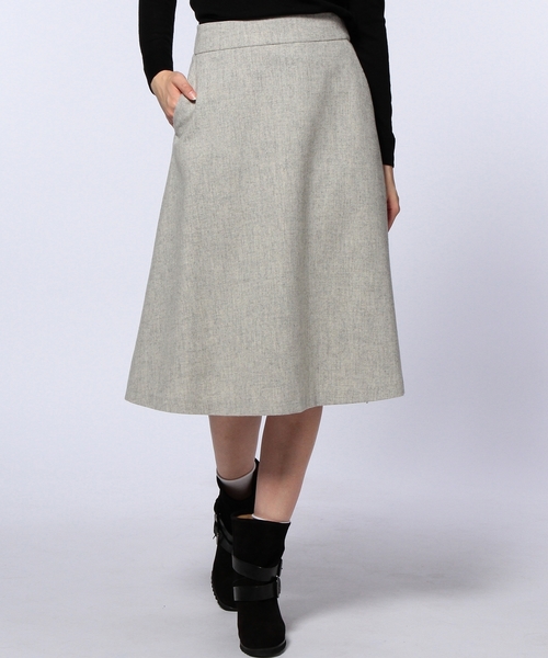 UNITED ARROWS(ユナイテッドアローズ)の「UAW W/N フレアスカート◆(スカート・レディース・ブラック/ライトグレー/オリーブ・38/36)」の18枚目の写真