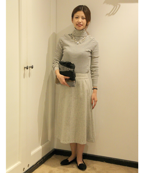 UNITED ARROWS(ユナイテッドアローズ)の「UAW W/N フレアスカート◆(スカート・レディース・ブラック/ライトグレー/オリーブ・38/36)」の19枚目の写真