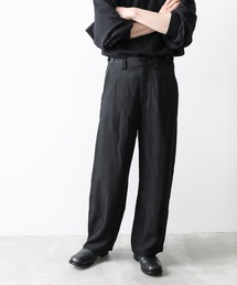 KAZUYUKI KUMAGAI ATTACHMENT（カズユキクマガイアタッチメント）の「CUPRA TWILL BACK PLEATS PANTS（スラックス）」
