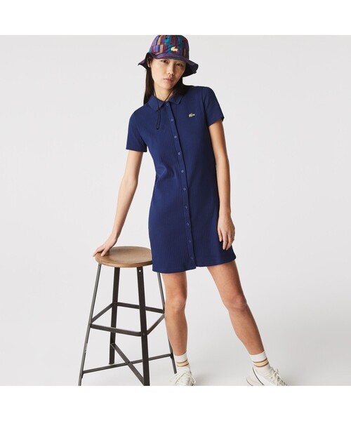 セール Lacoste L Veポロシャツドレス シャツワンピース Lacoste L Ve ラコステライブ のファッション通販 Zozotown
