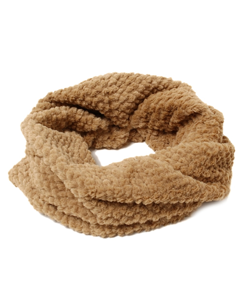 CIAOPANIC（チャオパニック）の「ファースヌード（ストール/ショール・レディース・ベージュ/ブラック/ネイビー/キャメル/チャコールグレー・FREE）」の5枚目の写真