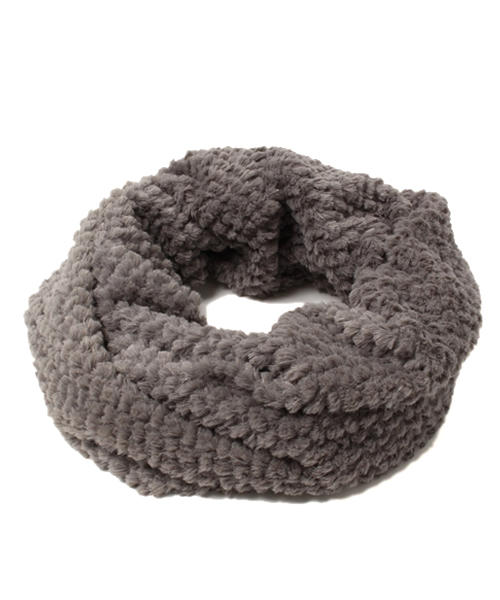 CIAOPANIC（チャオパニック）の「ファースヌード（ストール/ショール・レディース・ベージュ/ブラック/ネイビー/キャメル/チャコールグレー・FREE）」の3枚目の写真