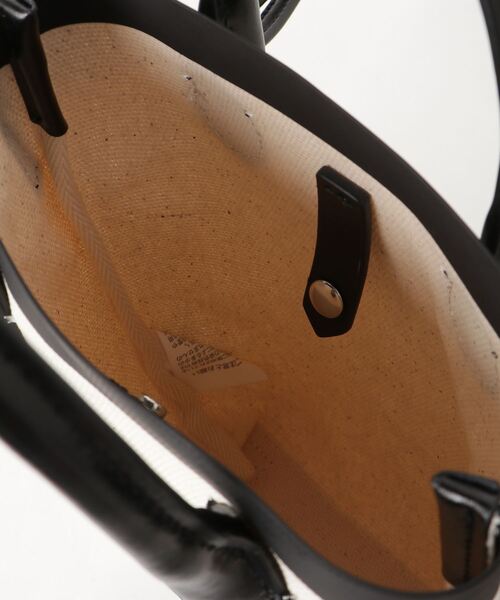 YAHKI（ヤーキ）の「[YAHKI/ヤーキ] 2WAYキャンバスショルダーミニバッグ（トートバッグ・レディース・ホワイト/ブラック・ONE SIZE）」の14枚目の写真