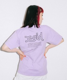 X-girl | 【WEB/一部店舗限定】WORDS LOGO PIGMENT DYE S/S MENS TEE(Tシャツ/カットソー)