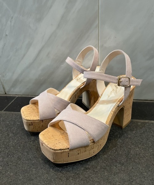 REZOY（リゾイ）の「【21SS新作】【REZOY】コルク太ヒールクロスサンダル（サンダル・レディース・アイボリー/ブラック/ラベンダー・S/M/L）」の21枚目の写真
