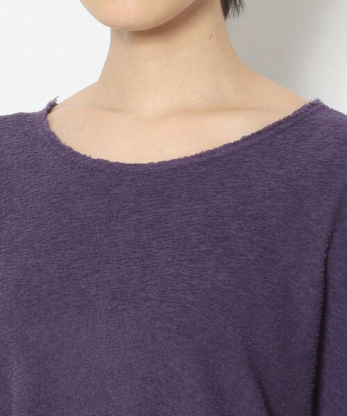 BACKLASH（バックラッシュ）の「Ballet by BACKLASH/バレエ バイ バックラッシュ/TOWEL TEE（Tシャツ/カットソー・レディース・ホワイト/パープル・FREE）」の5枚目の写真