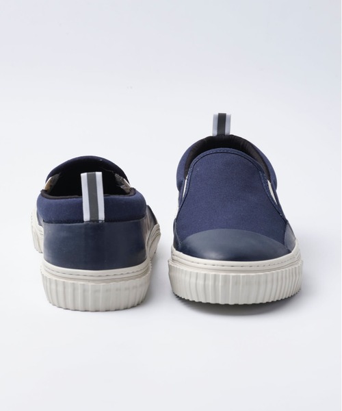 And A（アンドエー）の「SLACK スラック / LEPOT レポット レインシューズスリッポン ノータッチシューズ / SL1982（スリッポン・メンズ・ブラック×ブラック/ネイビー/カモフラージュ・26.5cm/27cm/27.5cm/28cm/28.5cm/23cm/23.5cm/24cm/24.5cm/25cm/25.5cm/26cm）」の12枚目の写真