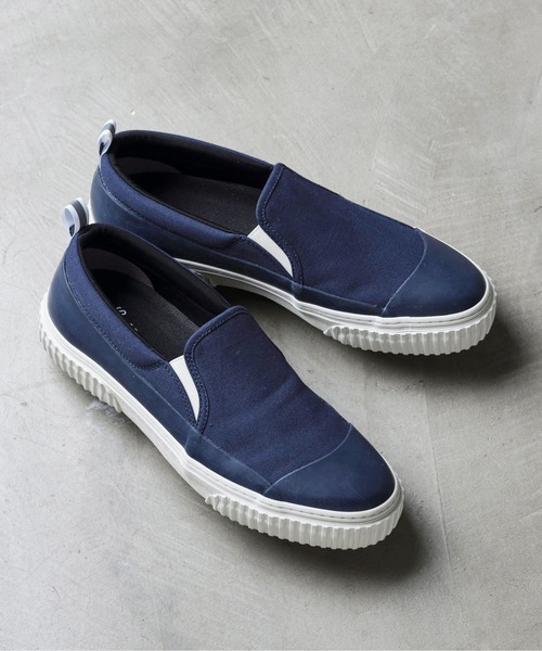 And A（アンドエー）の「SLACK スラック / LEPOT レポット レインシューズスリッポン ノータッチシューズ / SL1982（スリッポン・メンズ・ブラック×ブラック/ネイビー/カモフラージュ・26.5cm/27cm/27.5cm/28cm/28.5cm/23cm/23.5cm/24cm/24.5cm/25cm/25.5cm/26cm）」の19枚目の写真