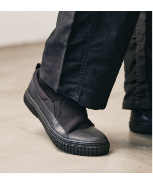 And A（アンドエー）の「SLACK スラック / LEPOT レポット レインシューズスリッポン ノータッチシューズ / SL1982（スリッポン・メンズ・ブラック×ブラック/ネイビー/カモフラージュ・26.5cm/27cm/27.5cm/28cm/28.5cm/23cm/23.5cm/24cm/24.5cm/25cm/25.5cm/26cm）」の22枚目の写真