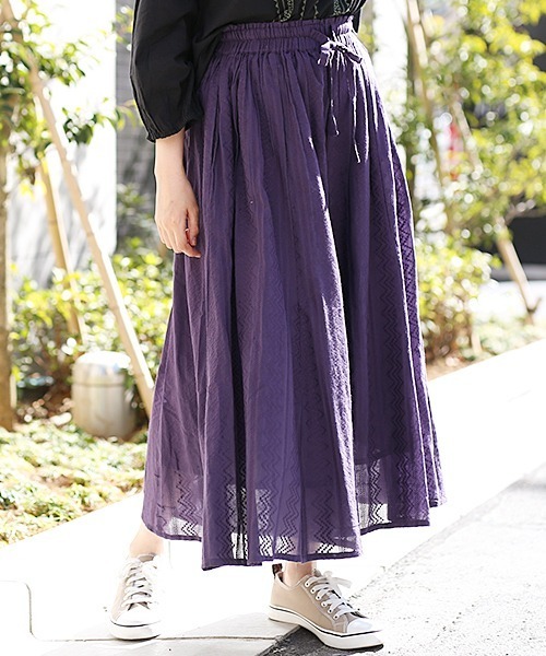 チチカカ（チチカカ）の「PORINA ミチクサワイドパンツ【WEB限定】（その他パンツ・レディース・ブルー/イエロー/その他1/パープル/ピンク/ターコイズブルー/マスタード・MEDIUM）」の4枚目の写真