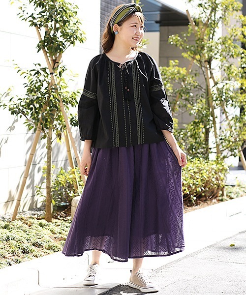 チチカカ（チチカカ）の「PORINA ミチクサワイドパンツ【WEB限定】（その他パンツ・レディース・ブルー/イエロー/その他1/パープル/ピンク/ターコイズブルー/マスタード・MEDIUM）」の22枚目の写真