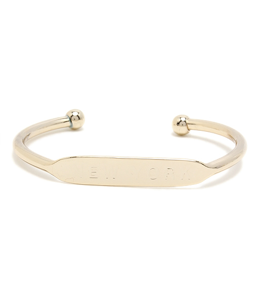 AZUL by moussy（アズールバイマウジー）の「NYメタルバングル(CARD)（ブレスレット・レディース・ゴールド系その他/シルバー・FREE）」の2枚目の写真