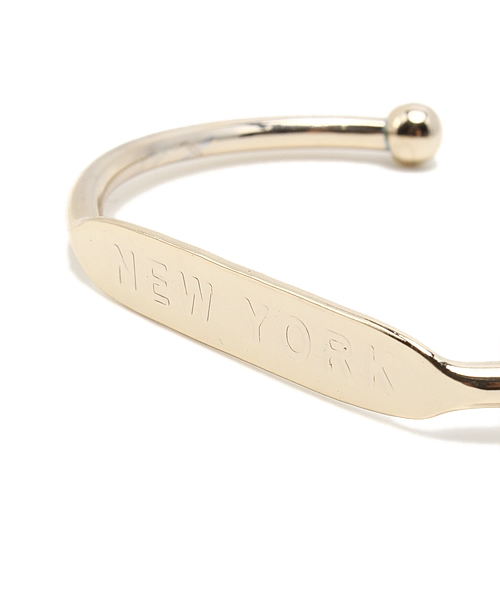 AZUL by moussy（アズールバイマウジー）の「NYメタルバングル(CARD)（ブレスレット・レディース・ゴールド系その他/シルバー・FREE）」の4枚目の写真
