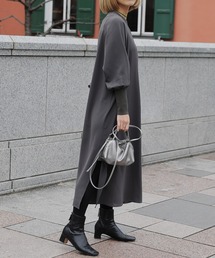 audrey and john wad | 【Audrey and John Wad】リブ付ラグランスリーブロングワンピース(ワンピース)