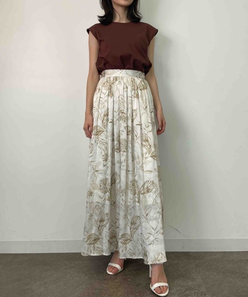 anuans(アニュアンス)の「フレンチスリーブカットトップス(Tシャツ/カットソー・レディース・ホワイト/ブラック/ブラウン・FREE)」の9枚目の写真