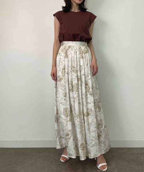 anuans(アニュアンス)の「フレンチスリーブカットトップス(Tシャツ/カットソー・レディース・ホワイト/ブラック/ブラウン・FREE)」の10枚目の写真